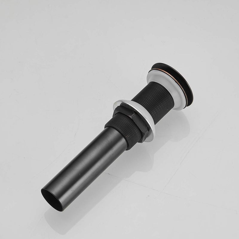 BWE Pop Up Drain Fits Bathroom Standard Sink Hole 1-1/2" to 1-3/4" Bathroom Faucet Vessel Vanity Sink Drain Stopper Without Overflow Oil Rubbed Bronze - Image 3